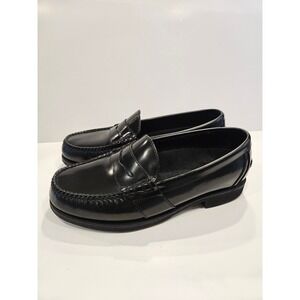 Rockport Mens Classic Loafer Black Leather Penny Loafers M2568 Size 9.5 Wide